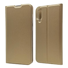 Handytasche Stand Schutzhülle Leder Hülle für Samsung Galaxy A70 Gold