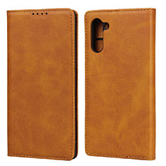 Handytasche Stand Schutzhülle Leder Hülle für Samsung Galaxy Note 10 5G Orange