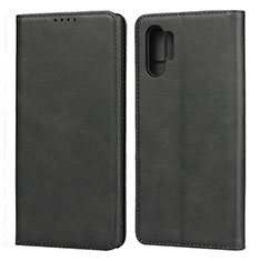 Handytasche Stand Schutzhülle Leder Hülle für Samsung Galaxy Note 10 Plus Schwarz