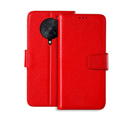 Handytasche Stand Schutzhülle Leder Hülle für Xiaomi Poco F2 Pro Rot