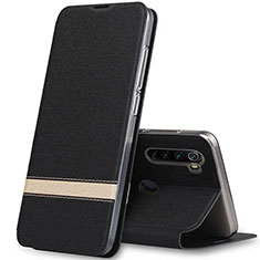 Handytasche Stand Schutzhülle Leder Hülle für Xiaomi Redmi Note 8 Schwarz