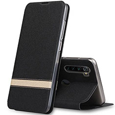 Handytasche Stand Schutzhülle Leder Hülle für Xiaomi Redmi Note 8T Schwarz