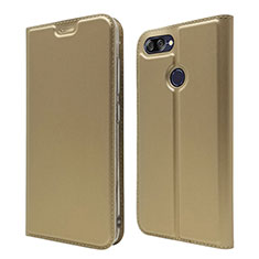 Handytasche Stand Schutzhülle Leder Hülle L01 für Asus Zenfone Max Plus M1 ZB570TL Gold