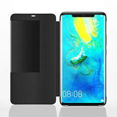 Handytasche Stand Schutzhülle Leder Hülle L01 für Huawei Mate 20 Pro Schwarz