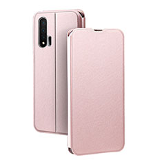 Handytasche Stand Schutzhülle Leder Hülle L01 für Huawei Nova 6 5G Rosegold