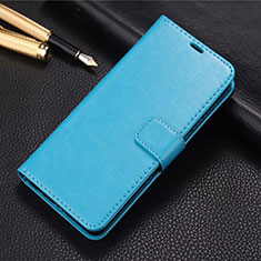 Handytasche Stand Schutzhülle Leder Hülle L01 für Oppo K5 Hellblau