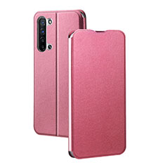 Handytasche Stand Schutzhülle Leder Hülle L01 für Oppo K7 5G Rosa