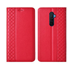 Handytasche Stand Schutzhülle Leder Hülle L01 für Oppo Reno Ace Rot