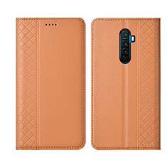 Handytasche Stand Schutzhülle Leder Hülle L01 für Realme X2 Pro Orange