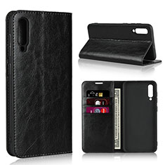 Handytasche Stand Schutzhülle Leder Hülle L01 für Samsung Galaxy A50S Schwarz