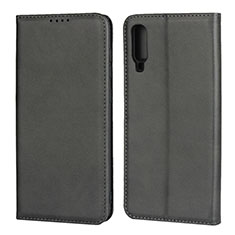 Handytasche Stand Schutzhülle Leder Hülle L01 für Samsung Galaxy A70 Schwarz