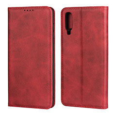 Handytasche Stand Schutzhülle Leder Hülle L01 für Samsung Galaxy A70S Rot