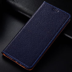 Handytasche Stand Schutzhülle Leder Hülle L01 für Samsung Galaxy A81 Blau