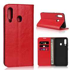 Handytasche Stand Schutzhülle Leder Hülle L01 für Samsung Galaxy M40 Rot