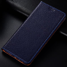 Handytasche Stand Schutzhülle Leder Hülle L01 für Samsung Galaxy M60s Blau