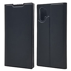 Handytasche Stand Schutzhülle Leder Hülle L01 für Samsung Galaxy Note 10 Plus Schwarz