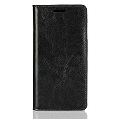 Handytasche Stand Schutzhülle Leder Hülle L01 für Sony Xperia XZ2 Compact Schwarz