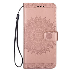 Handytasche Stand Schutzhülle Leder Hülle L02 für Samsung Galaxy S20 Rosegold