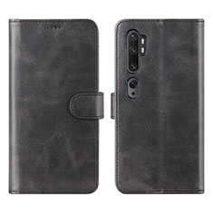 Handytasche Stand Schutzhülle Leder Hülle L02 für Xiaomi Mi Note 10 Schwarz