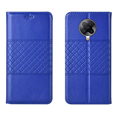 Handytasche Stand Schutzhülle Leder Hülle L02 für Xiaomi Poco F2 Pro Blau