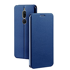 Handytasche Stand Schutzhülle Leder Hülle L02 für Xiaomi Redmi 8 Blau