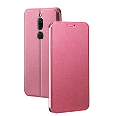 Handytasche Stand Schutzhülle Leder Hülle L02 für Xiaomi Redmi 8 Rosa