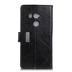 Handytasche Stand Schutzhülle Leder Hülle L03 für HTC U11 Eyes Schwarz