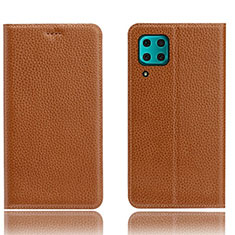 Handytasche Stand Schutzhülle Leder Hülle L03 für Huawei Nova 7i Orange