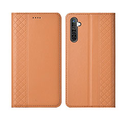 Handytasche Stand Schutzhülle Leder Hülle L03 für Oppo K5 Orange