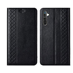 Handytasche Stand Schutzhülle Leder Hülle L03 für Oppo K5 Schwarz