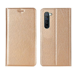 Handytasche Stand Schutzhülle Leder Hülle L03 für Oppo K7 5G Gold