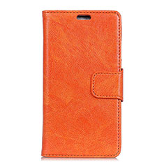 Handytasche Stand Schutzhülle Leder Hülle L04 für Asus Zenfone Max Plus M1 ZB570TL Orange