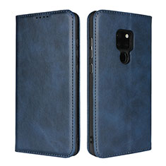 Handytasche Stand Schutzhülle Leder Hülle L04 für Huawei Mate 20 Blau