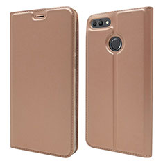 Handytasche Stand Schutzhülle Leder Hülle L04 für Huawei Y9 (2018) Rosegold