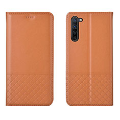 Handytasche Stand Schutzhülle Leder Hülle L04 für Oppo Find X2 Lite Orange