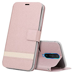 Handytasche Stand Schutzhülle Leder Hülle L04 für Xiaomi Redmi K30 4G Rosegold