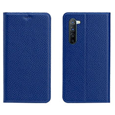 Handytasche Stand Schutzhülle Leder Hülle L05 für Oppo F15 Blau