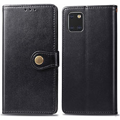 Handytasche Stand Schutzhülle Leder Hülle L05 für Samsung Galaxy A81 Schwarz