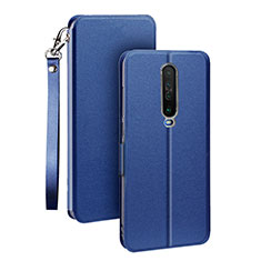 Handytasche Stand Schutzhülle Leder Hülle L05 für Xiaomi Poco X2 Blau