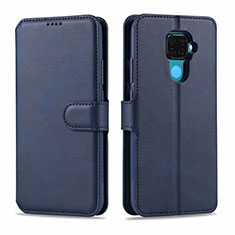 Handytasche Stand Schutzhülle Leder Hülle L06 für Huawei Nova 5z Blau