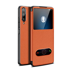 Handytasche Stand Schutzhülle Leder Hülle L06 für Huawei P Smart Pro (2019) Orange