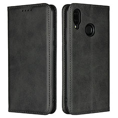 Handytasche Stand Schutzhülle Leder Hülle L06 für Huawei P20 Lite Schwarz