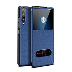 Handytasche Stand Schutzhülle Leder Hülle L06 für Huawei Y9s Blau