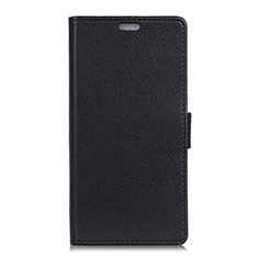 Handytasche Stand Schutzhülle Leder Hülle L07 für Alcatel 1X (2019) Schwarz