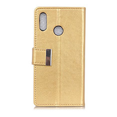 Handytasche Stand Schutzhülle Leder Hülle L07 für Asus Zenfone Max ZB555KL Gold