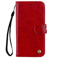 Handytasche Stand Schutzhülle Leder Hülle L07 für Huawei P20 Lite Rot