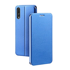 Handytasche Stand Schutzhülle Leder Hülle L07 für Huawei P20 Pro Blau