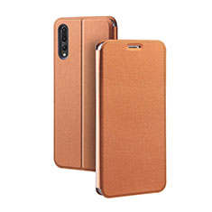 Handytasche Stand Schutzhülle Leder Hülle L07 für Huawei P20 Pro Orange