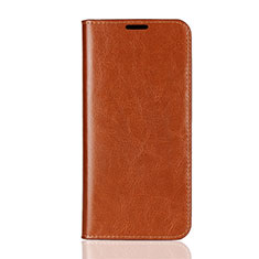 Handytasche Stand Schutzhülle Leder Hülle L08 für Huawei Honor V10 Lite Orange