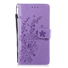 Handytasche Stand Schutzhülle Leder Hülle L08 für Huawei P20 Violett